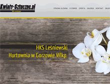 Tablet Screenshot of kwiaty-sztuczne.pl